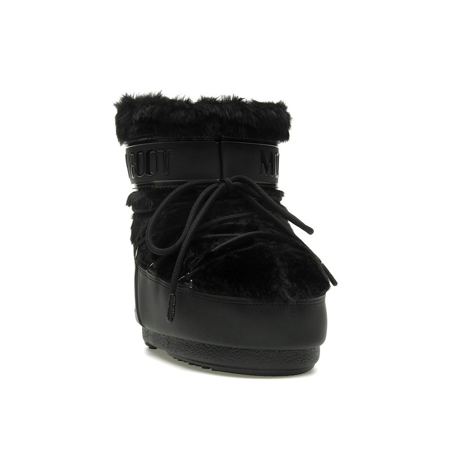 Фото № 2 с приближением к товару «‎Moon Boot Icon Faux-Fur Low Boot Black»