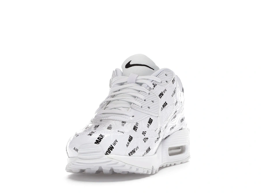 Фото № 2 с приближением к товару «‎Nike Air Max 90 All Over Print White Black»