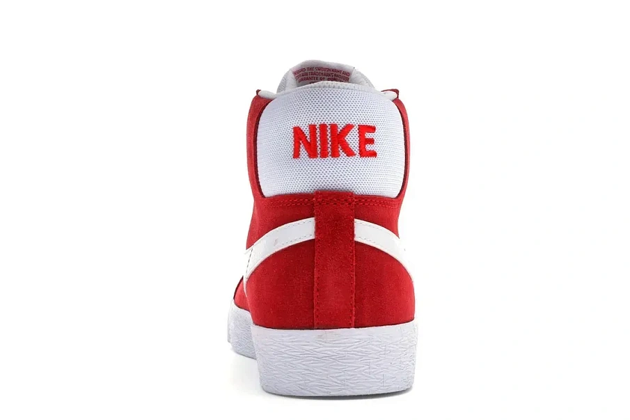 Фото № 4 с приближением к товару «‎Nike SB Blazer Mid Red Suede (2017)»