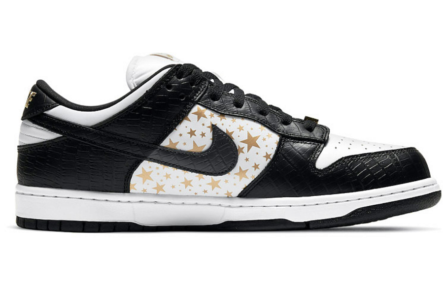 Фото № 2 с приближением к товару «‎Supreme x Nike SB Dunk Low WhiteGoldBlack»