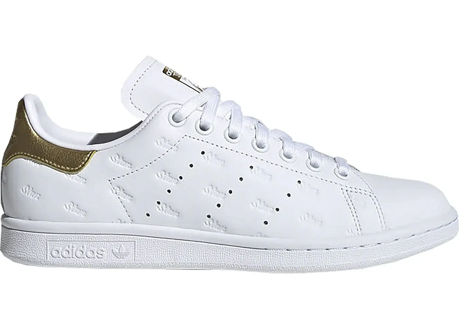 Фото № 1 с приближением к товару «‎adidas Stan Smith Debossed Logos Gold »