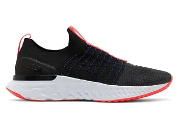 Nike React Phantom Run Flyknit 2 Black Bright Crimson (DD8352-001)