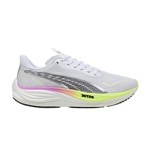 Puma Velocity Nitro 3 White Pure Magenta Yellow Alert (377748-19)