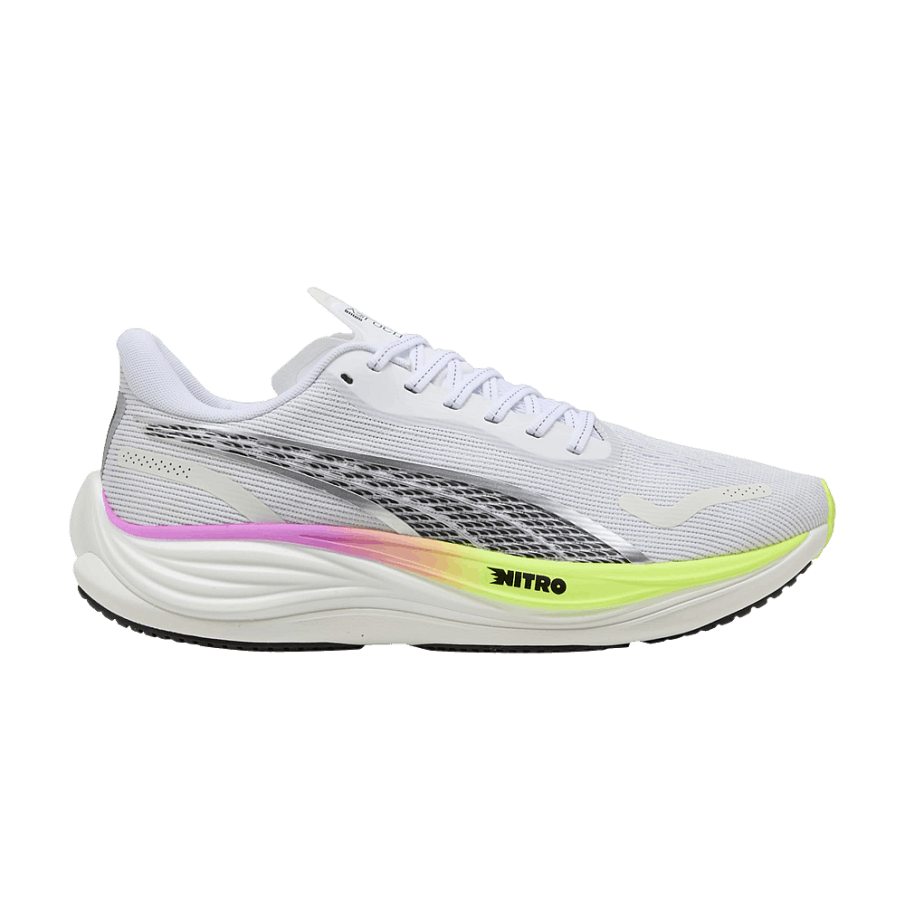 Фото № 1 с приближением к товару «‎Puma Velocity Nitro 3 White Pure Magenta Yellow Alert (377748-19)»