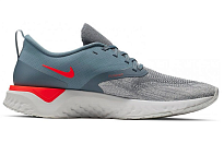 Фото № 2 с приближением к товару «‎Nike Odyssey React Flyknit 2 Low-Top Running Shoes GreyBlue»