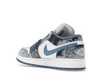 Фото № 4 с приближением к товару «‎Jordan 1 Low Washed Denim »