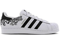 Фото № 1 с приближением к товару «‎adidas Superstar Flower Embroidery White Black »