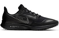 Фото № 2 с приближением к товару «‎Nike Air Zoom Pegasus 36 Shield Running Shoes Black Silver»