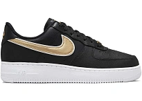 Фото № 1 с приближением к товару «‎Nike Air Force 1 Low '07 Essential Black Metallic Gold »