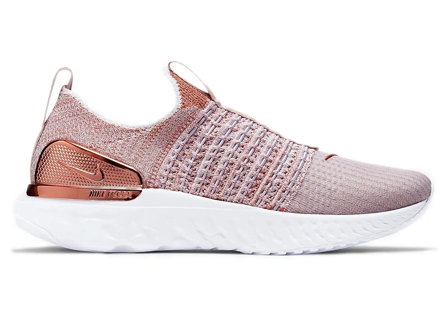 Фото № 1 с приближением к товару «‎Nike React Phantom Run Flyknit 2 Premium Fossil Stone Metallic »