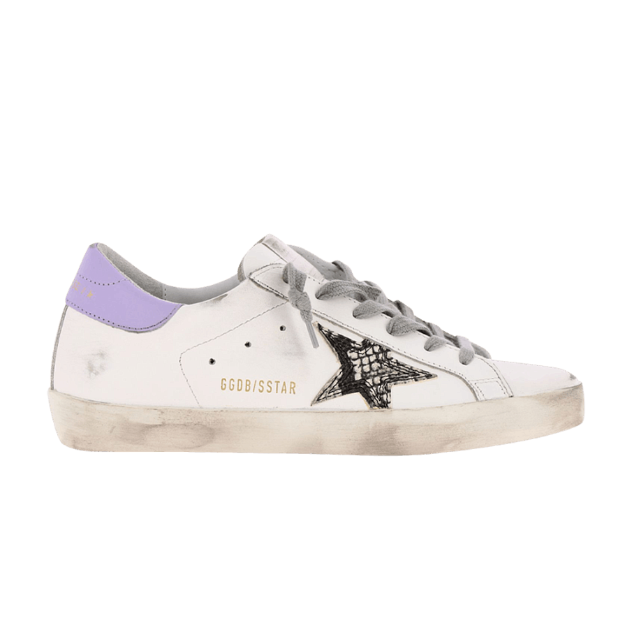 Фото № 1 с приближением к товару «‎Golden Goose Women's Superstar White Python»