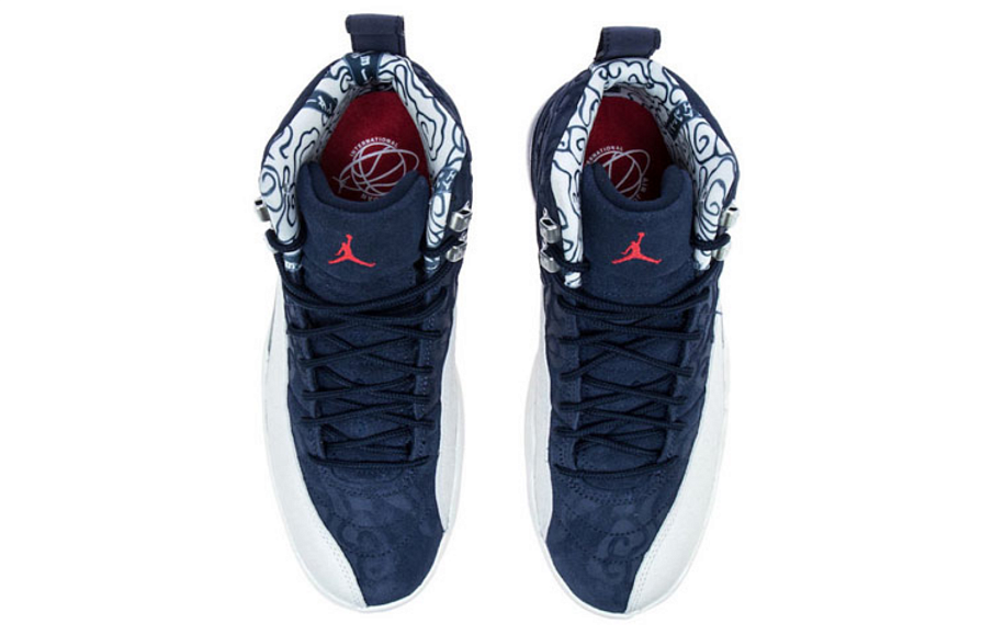 Фото № 4 с приближением к товару «‎Nike Air Jordan 12 International Flight Basketball Shoes blue»