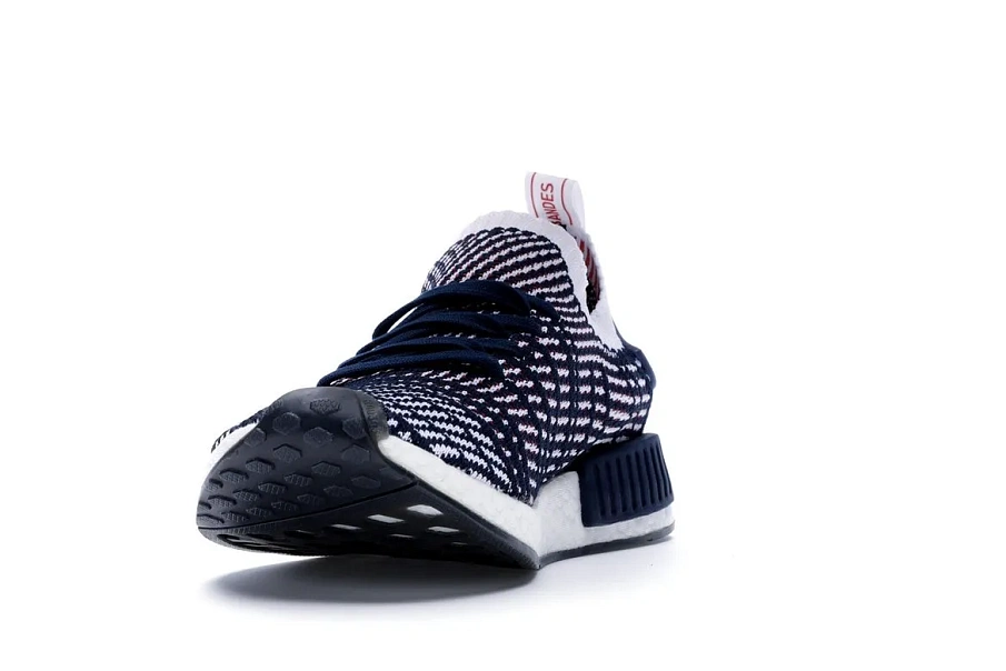 Фото № 2 с приближением к товару «‎adidas NMD R1 STLT Navy White Red»