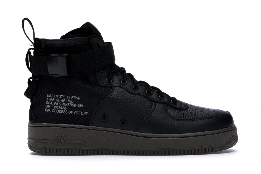 Фото № 1 с приближением к товару «‎Nike SF Air Force 1 Mid Black Dark Hazel»