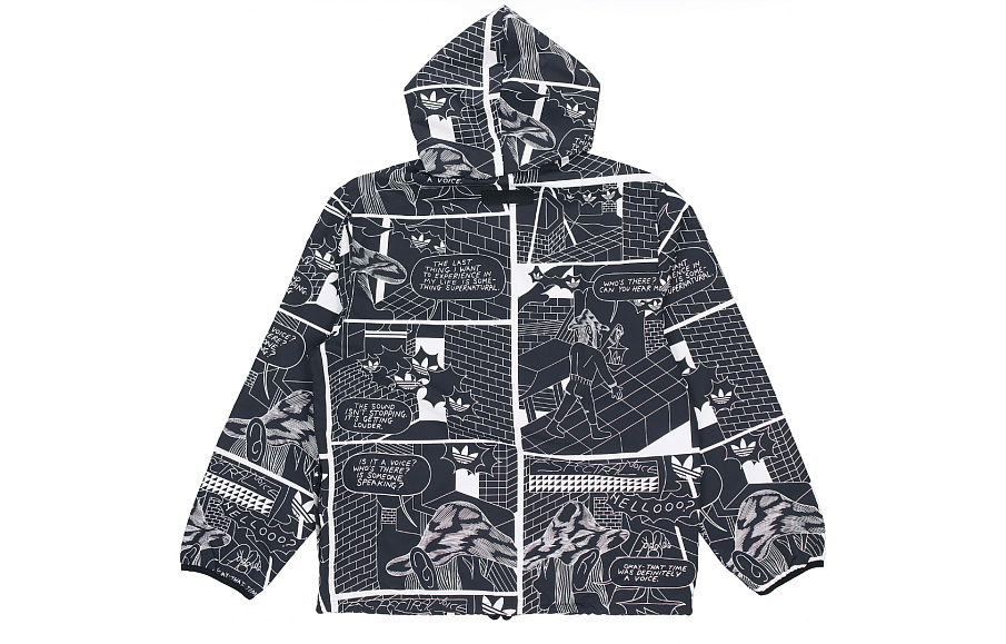 Фото № 2 с приближением к товару «‎adidas originals R.Y.V. Graphic Windbreaker For Men Black»