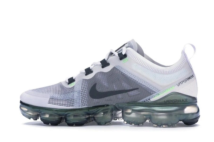 Фото № 5 с приближением к товару «‎Nike Air VaporMax 2019 Premium White Platinum Tint Lime Blast»
