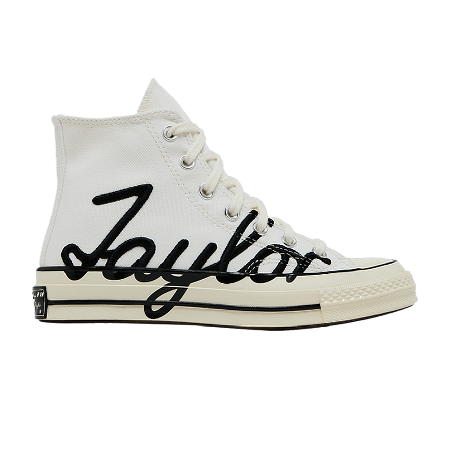 Фото № 1 с приближением к товару «‎Converse Chuck 70 High Scripted Signature Print - White Egret»