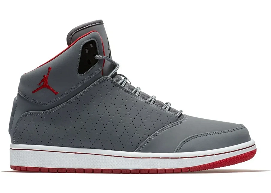 Фото № 1 с приближением к товару «‎Jordan 1 Flight 5 Wolf Grey Gym Red»