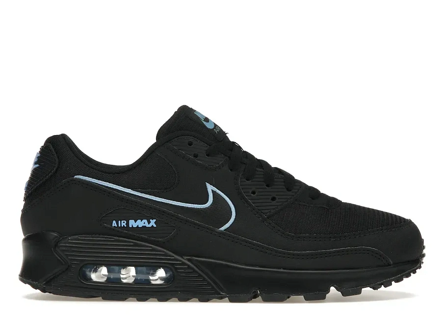 Фото № 1 с приближением к товару «‎Nike Air Max 90 Black University Blue»