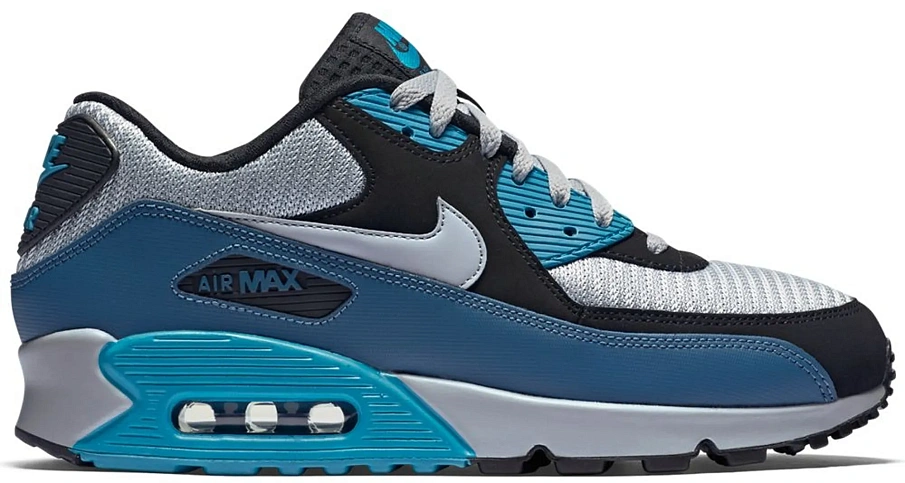 Фото № 1 с приближением к товару «‎Nike Air Max 90 Squadron Blue Wolf Grey»