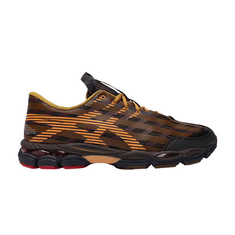 Фото № 1 с приближением к товару «‎Kiko Kostadinov x ASICS US8-S GEL-SJ33 Black Coffee Orange Lily (1203B116-200)»