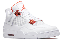 Фото № 2 с приближением к товару «‎Air Jordan 4 Retro Orange Metallic (GS) WhiteOrange»