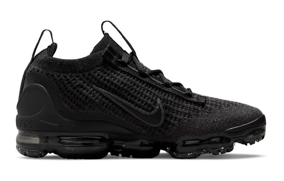 Фото № 2 с приближением к товару «‎Nike Air VaporMax 2021 Flyknit GS 'Triple Black'»
