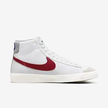 Nike Blazer Mid '77 "Athletic Club" Sneakers GreyWhiteRed - 4
