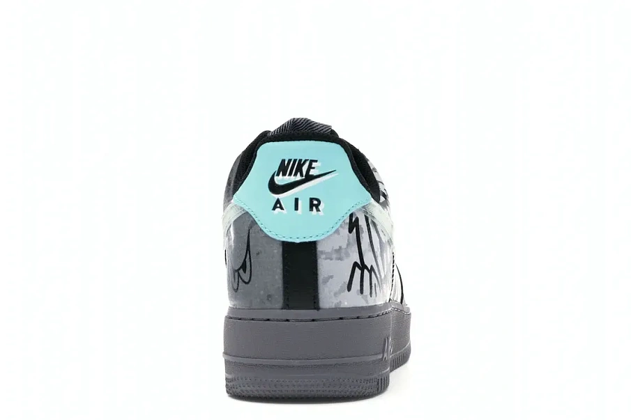 Фото № 4 с приближением к товару «‎Nike Air Force 1 Low Off Noir Pure Platinum»