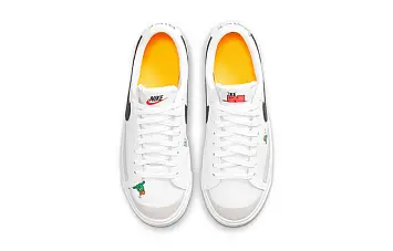 Nike Blazer Low '77 (Gs) Skate Shoes White Black - 5