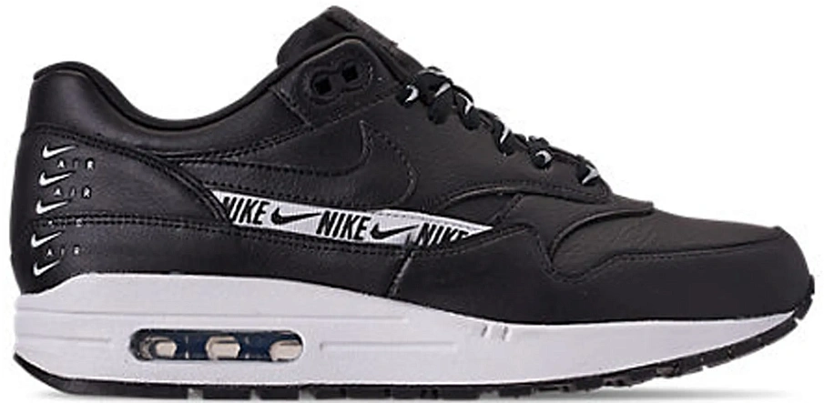 Фото № 1 с приближением к товару «‎Nike Air Max 1 Overbranding Black »