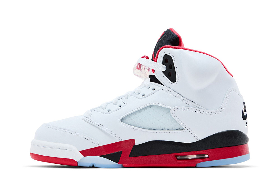 Фото № 4 с приближением к товару «‎Air Jordan 5 Retro GS Fire Red 2025»