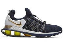 Фото № 1 с приближением к товару «‎Nike Shox Gravity Midnight Navy Metallic Gold»