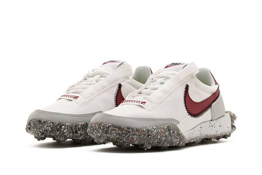 Фото № 2 с приближением к товару «‎Nike Waffle Racer Crater WhiteGreyRed»