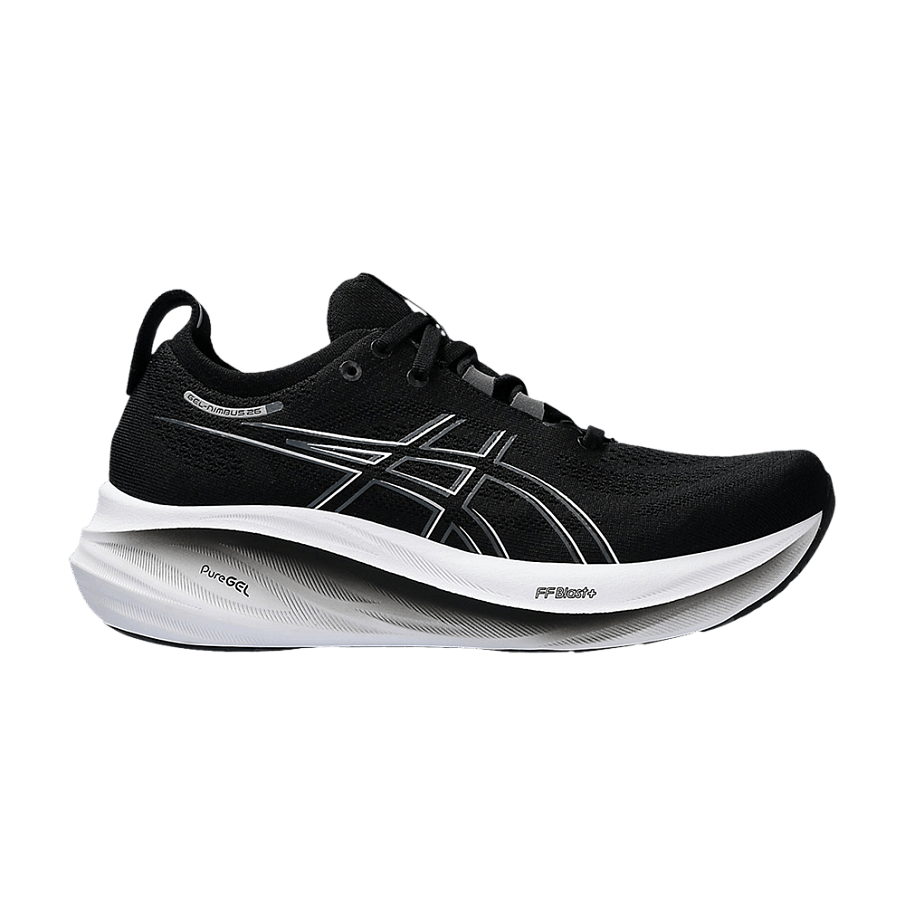 Фото № 1 с приближением к товару «‎ASICS Women's Gel Nimbus 26 Wide Black Graphite Grey»