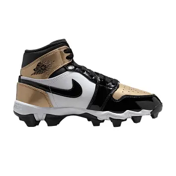 Air Jordan 1 Mid Cleat GS Gold Toe - 1