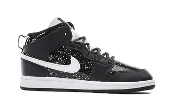 (BP) Air Jordan 1 Mid SE Black - 2