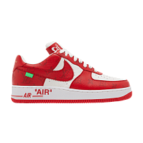 Фото № 1 с приближением к товару «‎Louis Vuitton x Nike Air Force 1 Low White Comet Red»