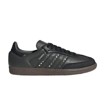 adidas Women's Samba OG Studded Stripes - Black Earth - 1