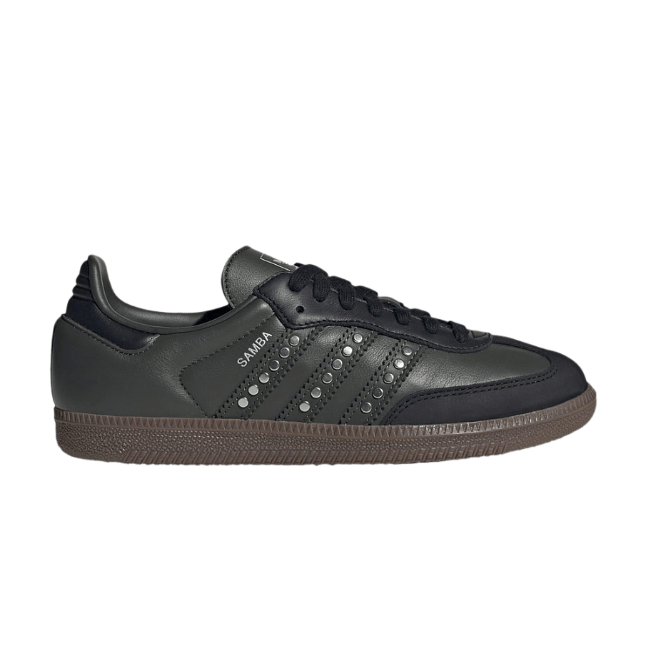 Фото № 1 с приближением к товару «‎adidas Women's Samba OG Studded Stripes - Black Earth»