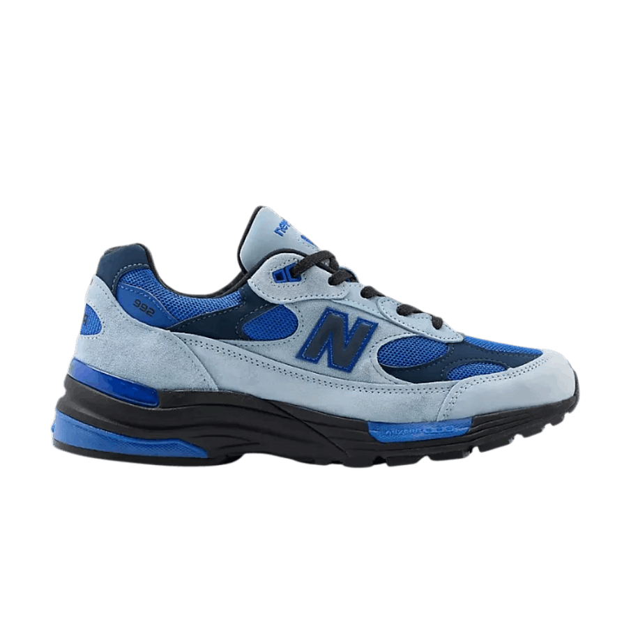 Фото № 1 с приближением к товару «‎New Balance 992 Made In Usa Light Arctic Grey Black Gemstone»