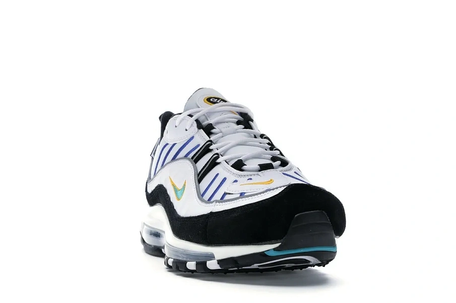 Фото № 6 с приближением к товару «‎Nike Air Max 98 White Teal Nebula University Gold»
