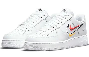 Nike Air Force 1 Low "Multi Swoosh" WhiteMulticolor - 4