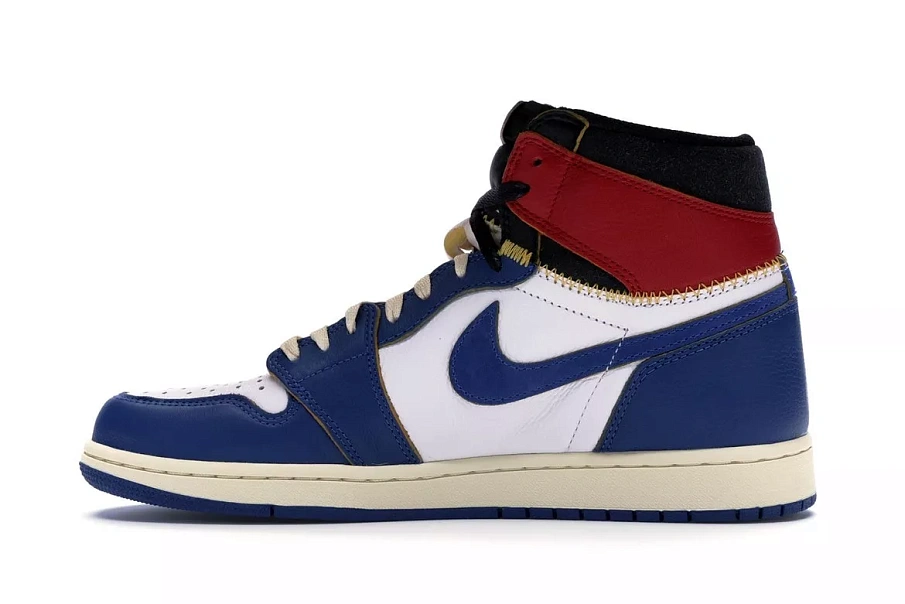Фото № 4 с приближением к товару «‎Jordan 1 Retro High Union Los Angeles Blue Toe»