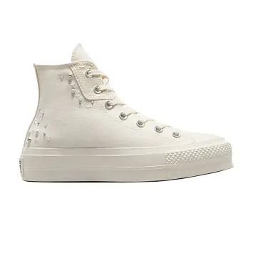 Converse Women's Chuck Taylor All Star Lift Platform High Pearls & Studs - Egret - 1