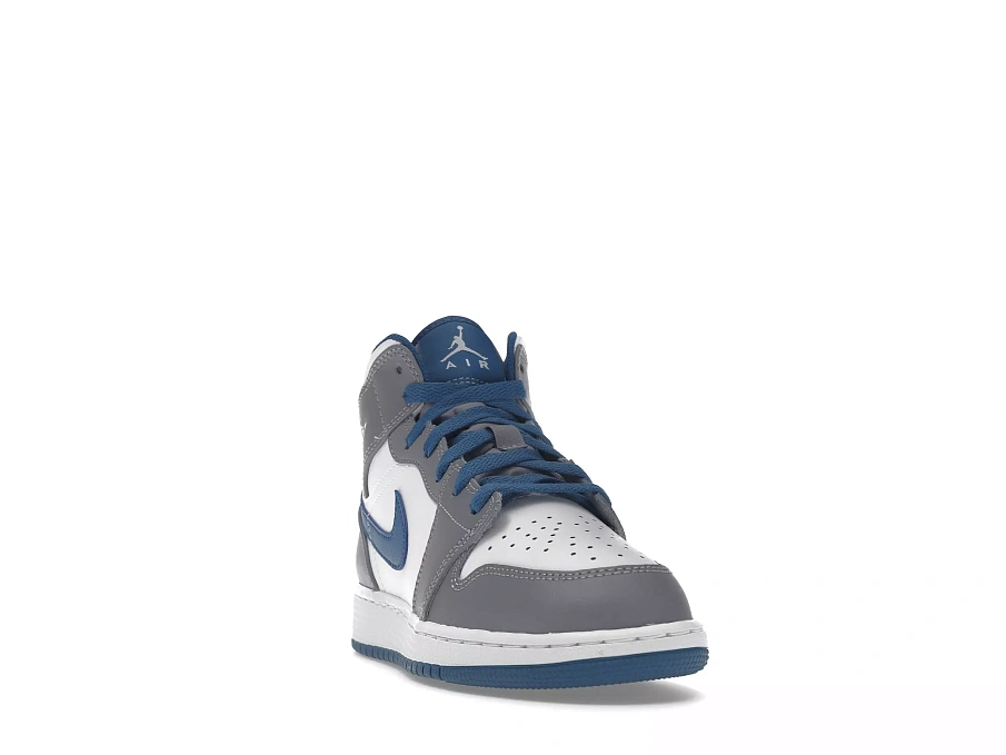 Фото № 6 с приближением к товару «‎Jordan 1 Mid True Blue Cement »