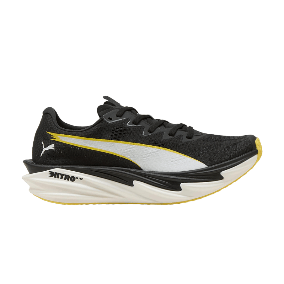 Фото № 1 с приближением к товару «‎Hyrox x Puma Deviate Nitro Elite 4 Black Vibrant Yellow»