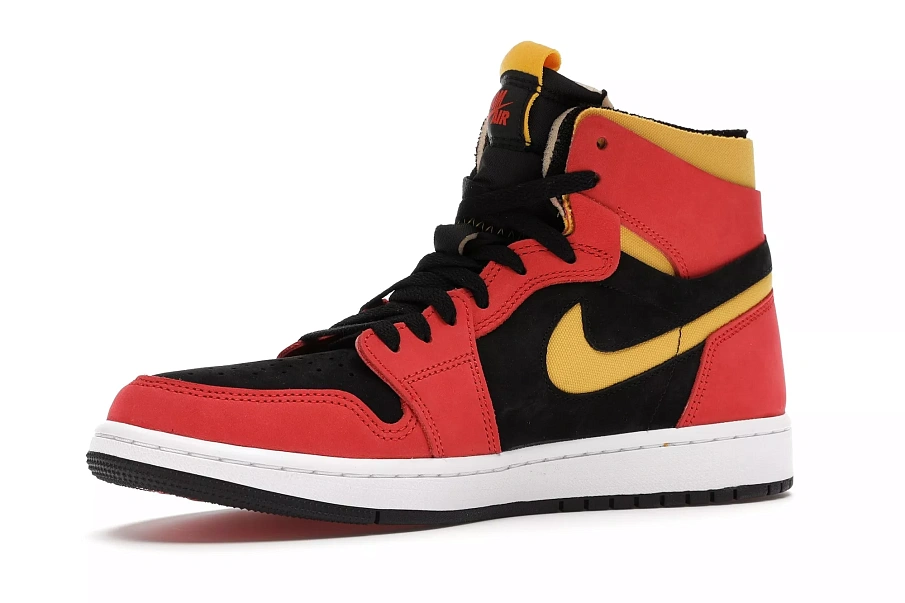 Фото № 6 с приближением к товару «‎Jordan 1 High Zoom Air CMFT Black Chile Red»