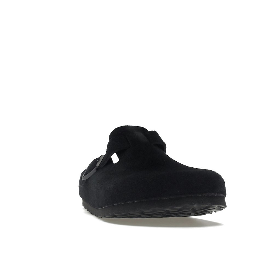 Фото № 2 с приближением к товару «‎Birkenstock Boston Soft Footbed Suede Black»