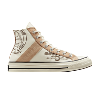 Фото № 1 с приближением к товару «‎Converse Chuck 70 Leather Overlay High Egret Champagne Tan»
